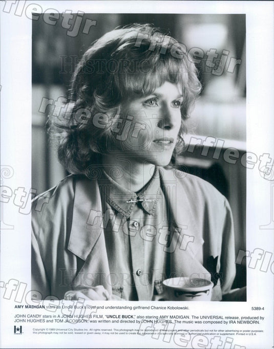 1989 American Hollywood Actress Amy Madigan in Film Uncle Buck Press Photo adz9 - Historic Images