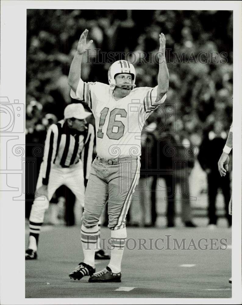 1978 Press Photo Houston Oilers Football Player Toni Fritsch - afa06910- Historic Images