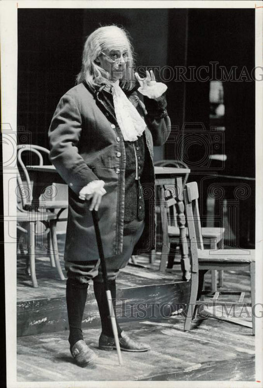 1976 Press Photo Lincoln High Student Actor Keith Jones in Musical "1776," CO- Historic Images