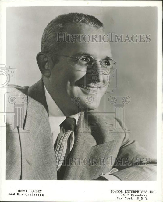 1952 Press Photo Trombone Player and Bandleader Tommy Dorsey - afa21343- Historic Images