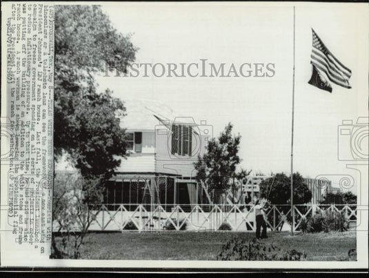 1967 Press Photo President Lyndon B. Johnson's LBJ Ranch in Stonewall, Texas- Historic Images