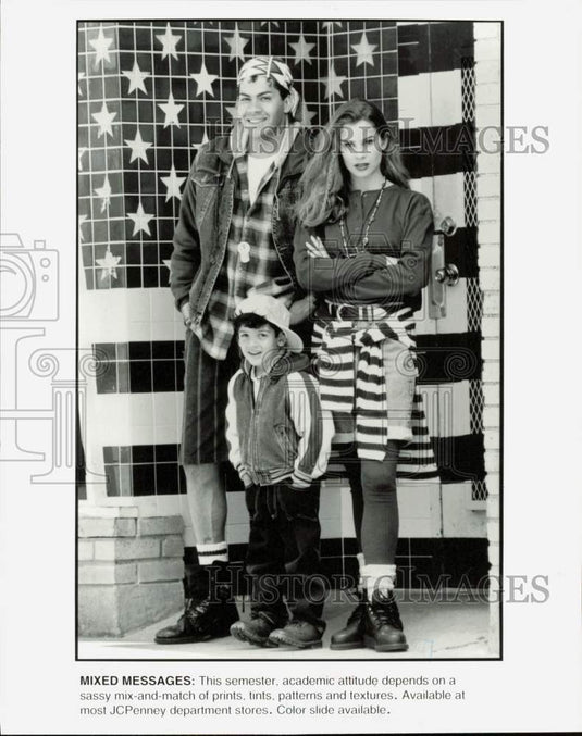 1993 Press Photo JC Penney fashions modeled. - afa36859- Historic Images