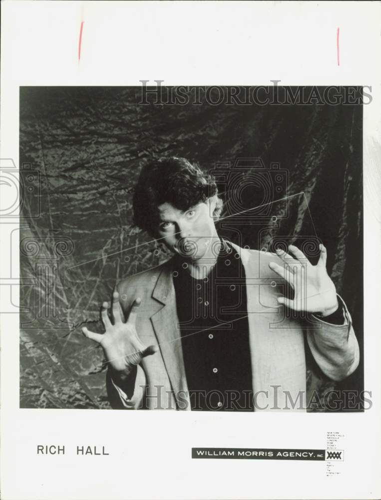 1989 Press Photo Comedian, Writer, Documentary Maker And Musician Rich Hall- Historic Images