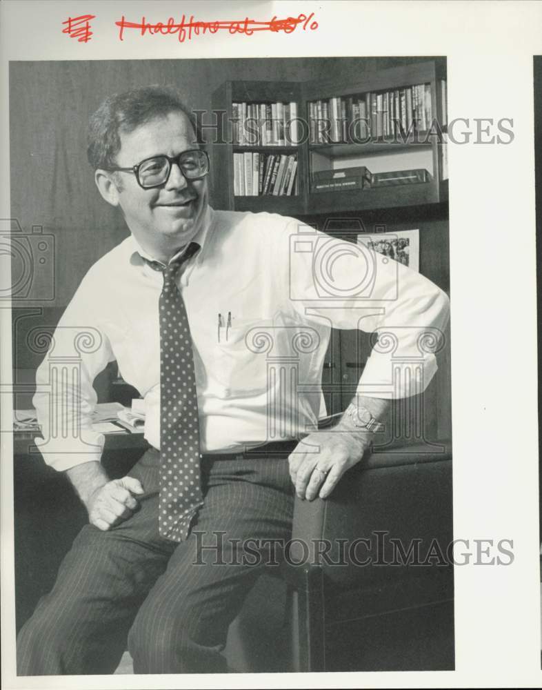 1984 Press Photo David Hall, Denver Post Editor - afa39273- Historic Images