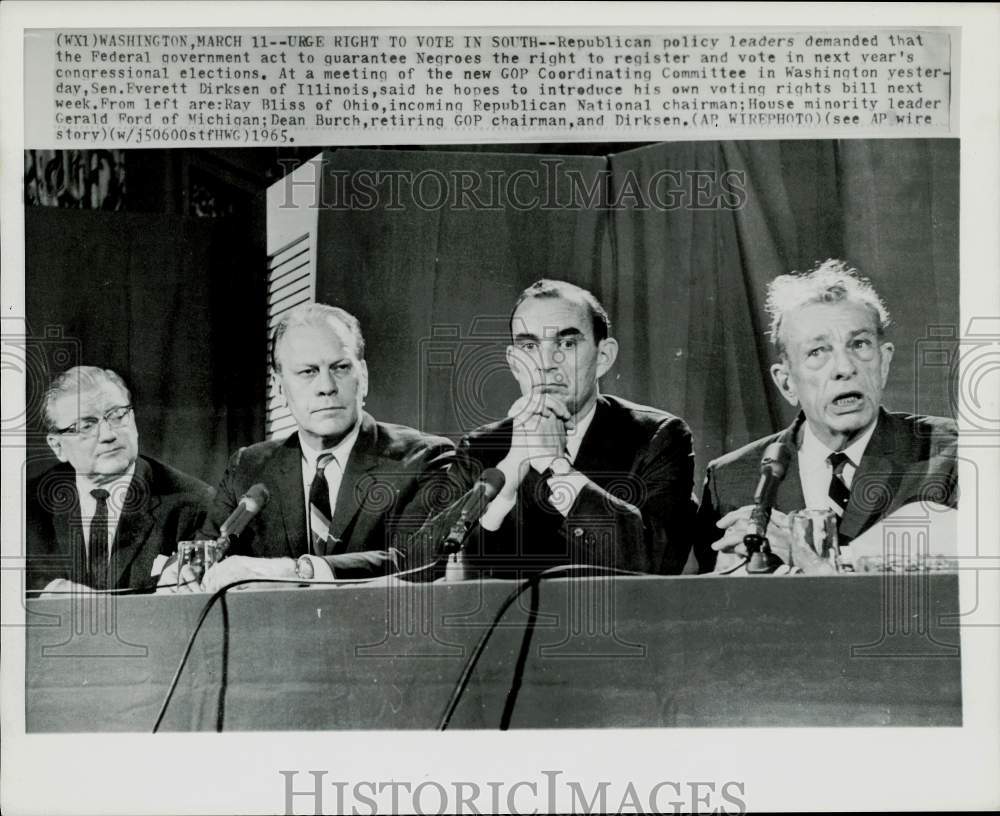 1965 Press Photo Republican Party Coordinating Committee in Washington- Historic Images