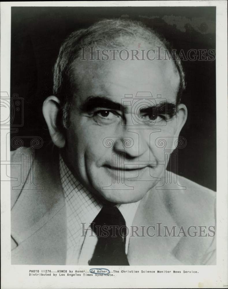 1982 Press Photo Actor Ed Asner - afx08706- Historic Images