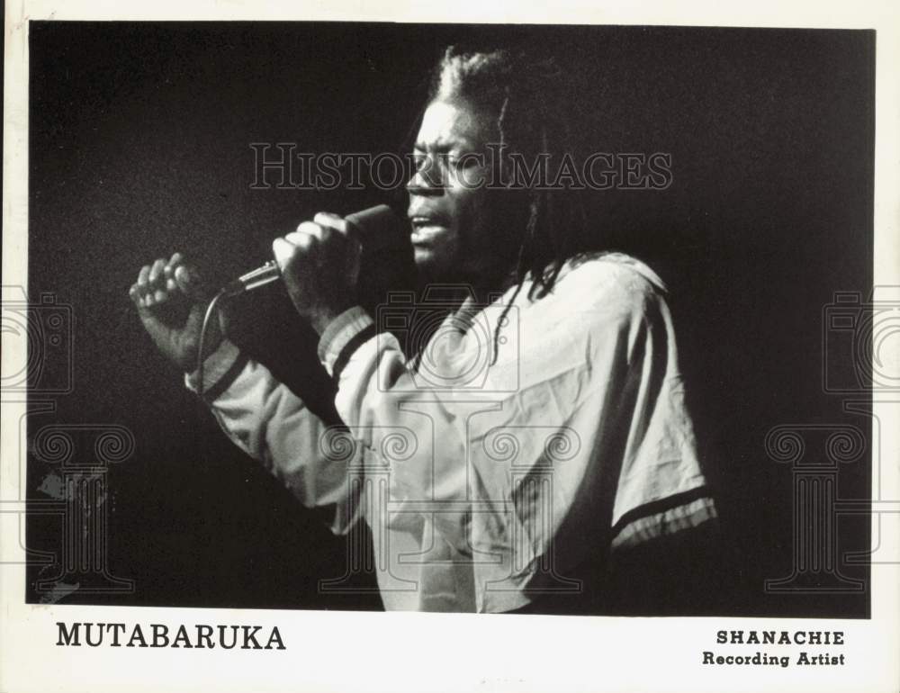 1985 Press Photo Recording Artist Mutabaruka - afx13921- Historic Images