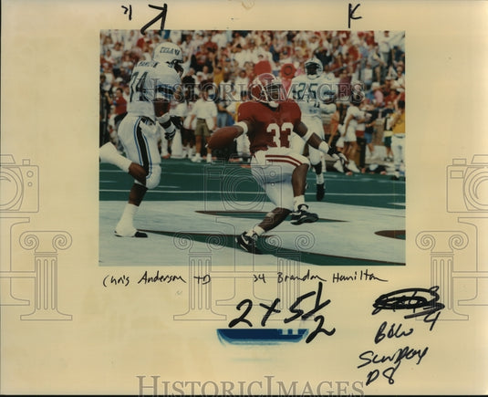 Press Photo Chris Anderson, Alabama, and Brandon Hamilton, Tulane Football - Historic Images
