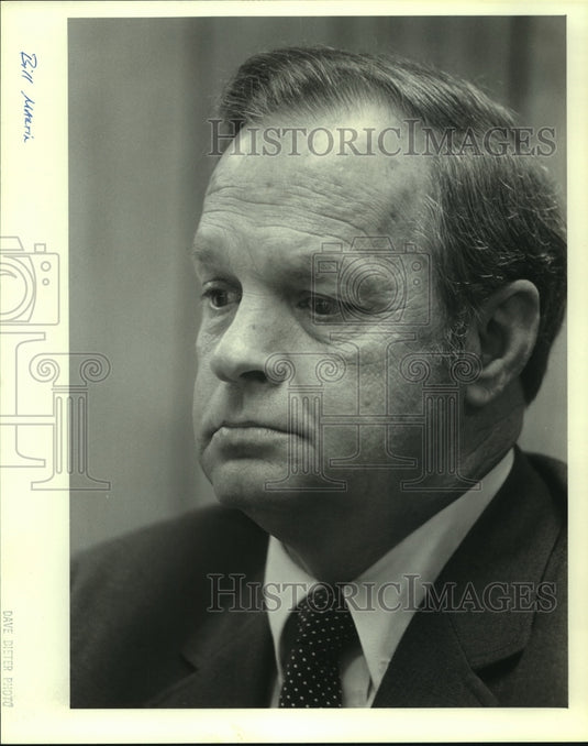 Press Photo Bill Martin in Closeup Portrait - Historic Images
