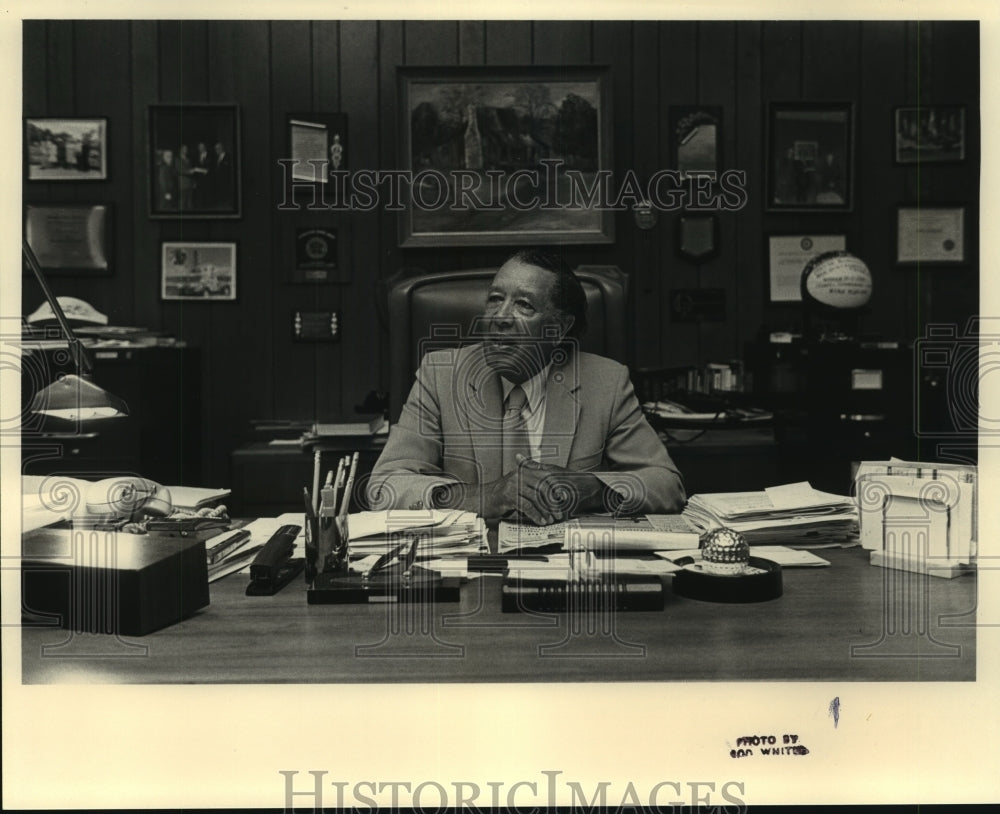 Alabama A&M University Richard David Morrison At His Office Desk - Historic Images