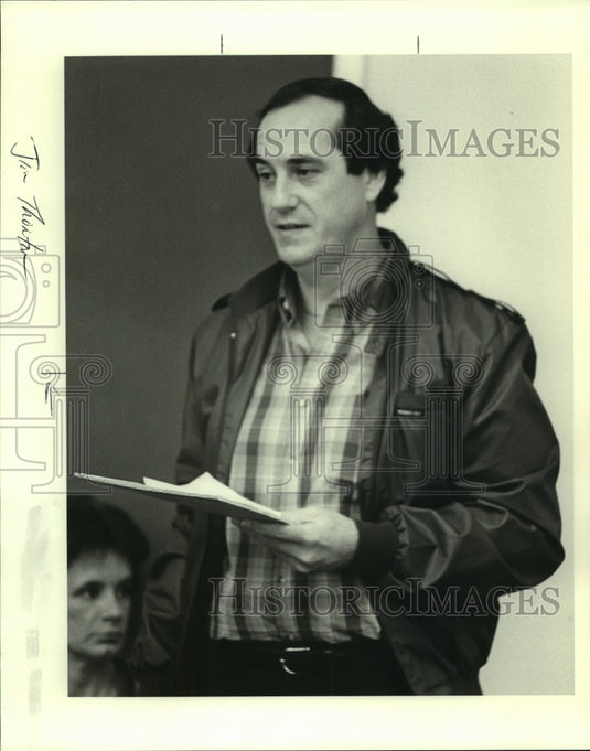 Jim Thornton with Paper - Historic Images