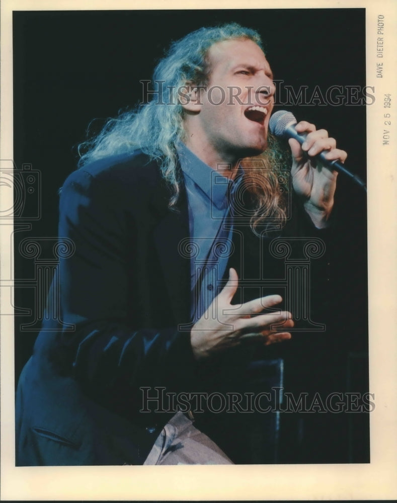 1994 Press Photo  Musician Michael Bolton Performs in Huntsville, Alabama - Historic Images