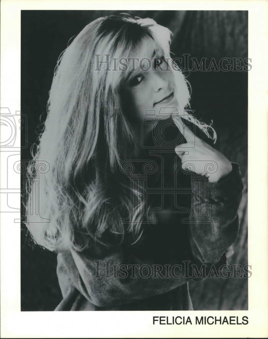 Press Photo Comedian Felicia Michaels - Historic Images
