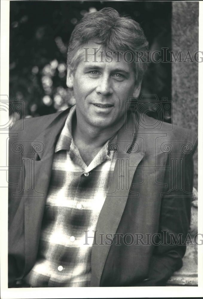 1986 Press Photo Actor Barry Bostwick in Los Angeles - Historic Images