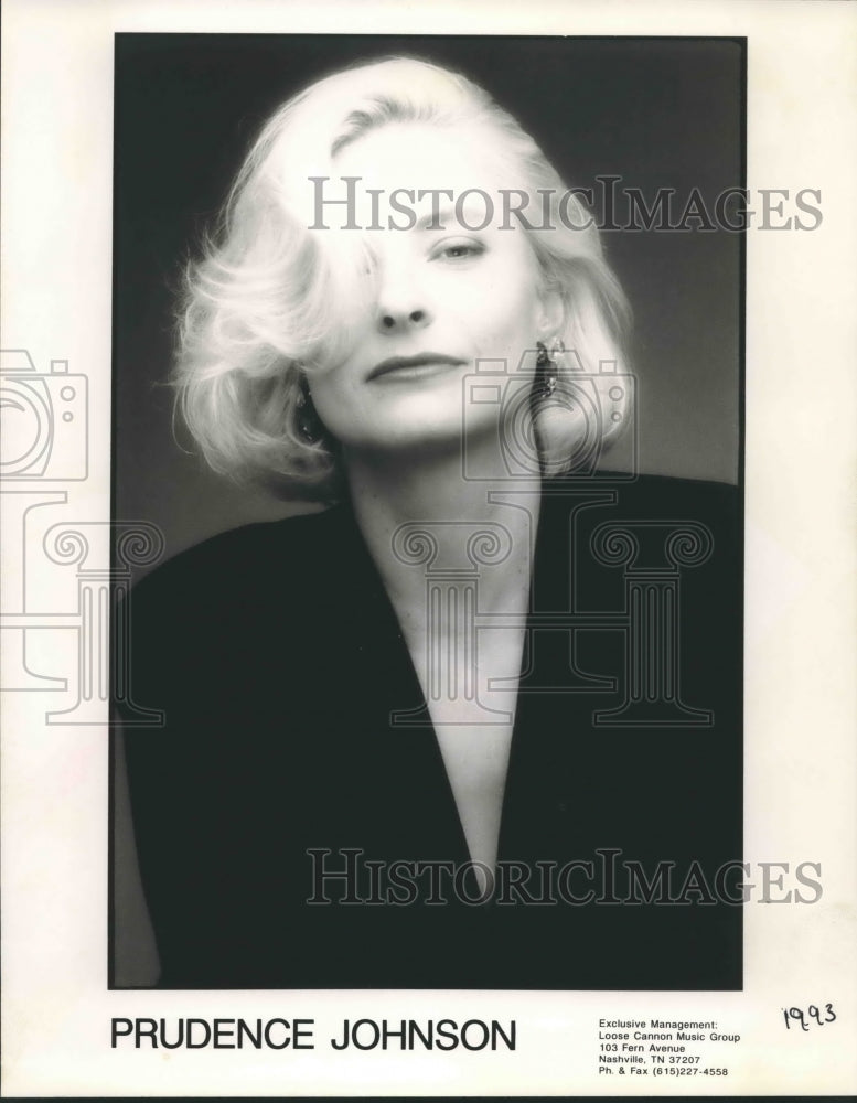 1993 Press Photo Musician Prudence Johnson - Historic Images