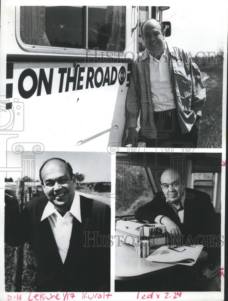 1986 Press Photo Journalist Charles Kuralt Celebrates 20 Years of &quot;On The Road&quot; - Historic Images