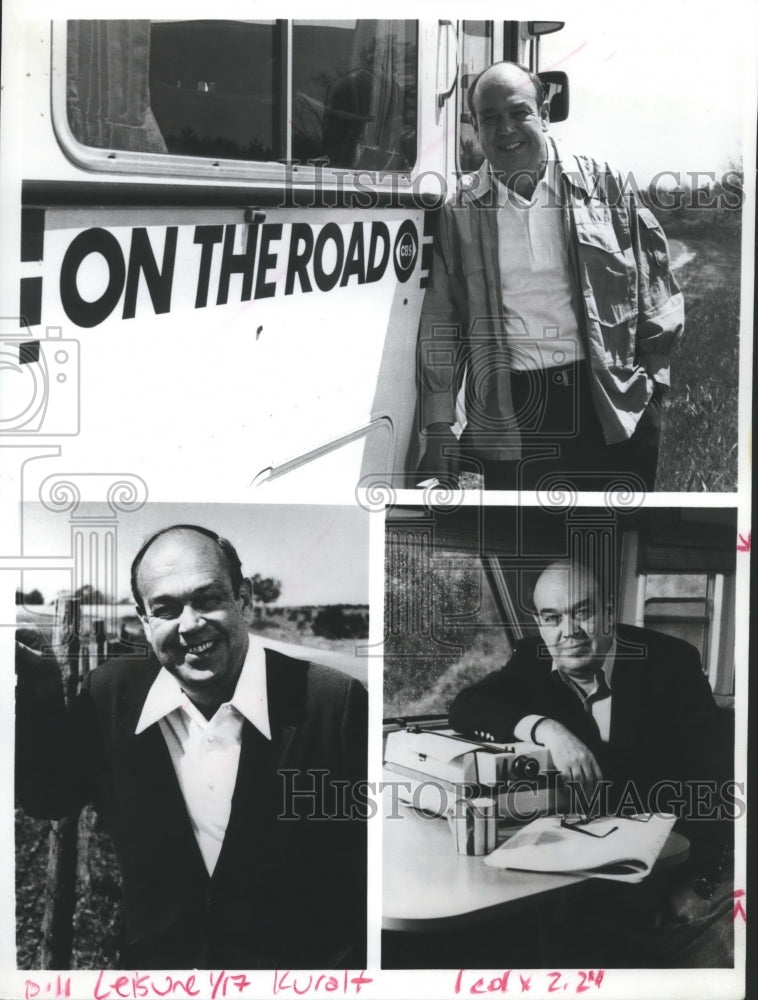 1986 Press Photo Journalist Charles Kuralt Celebrates 20 Years of "On The Road" - Historic Images