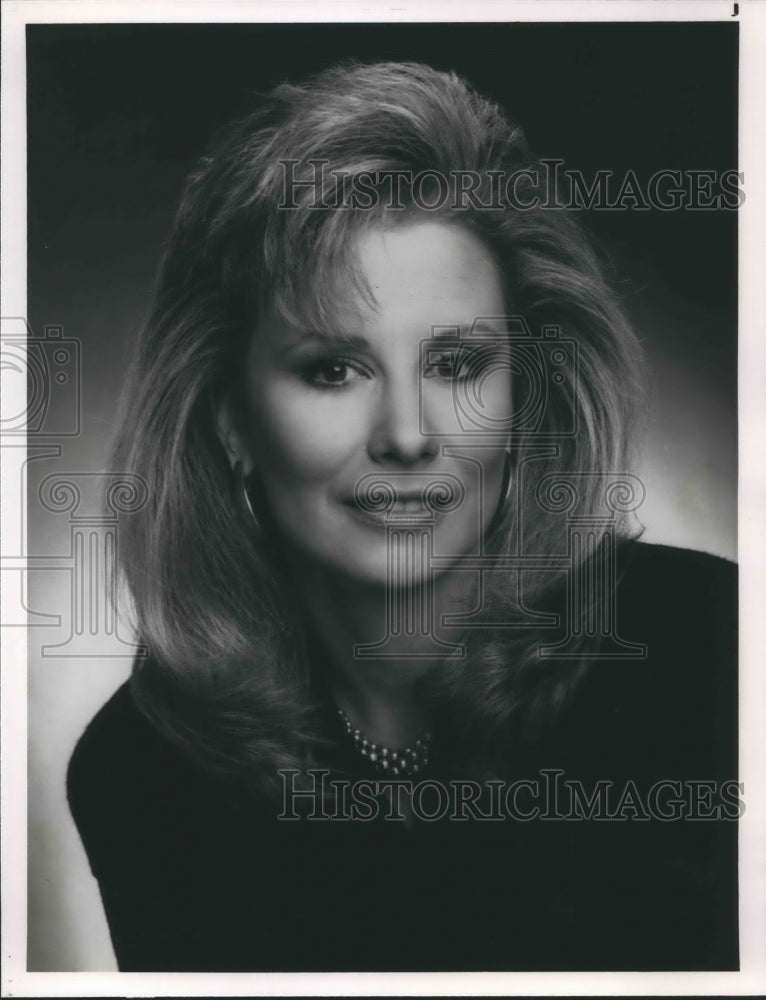 1991 Press Photo Journalist Faith Daniels Anchors NBC News&#39; &quot;A Closer Look&quot; - Historic Images