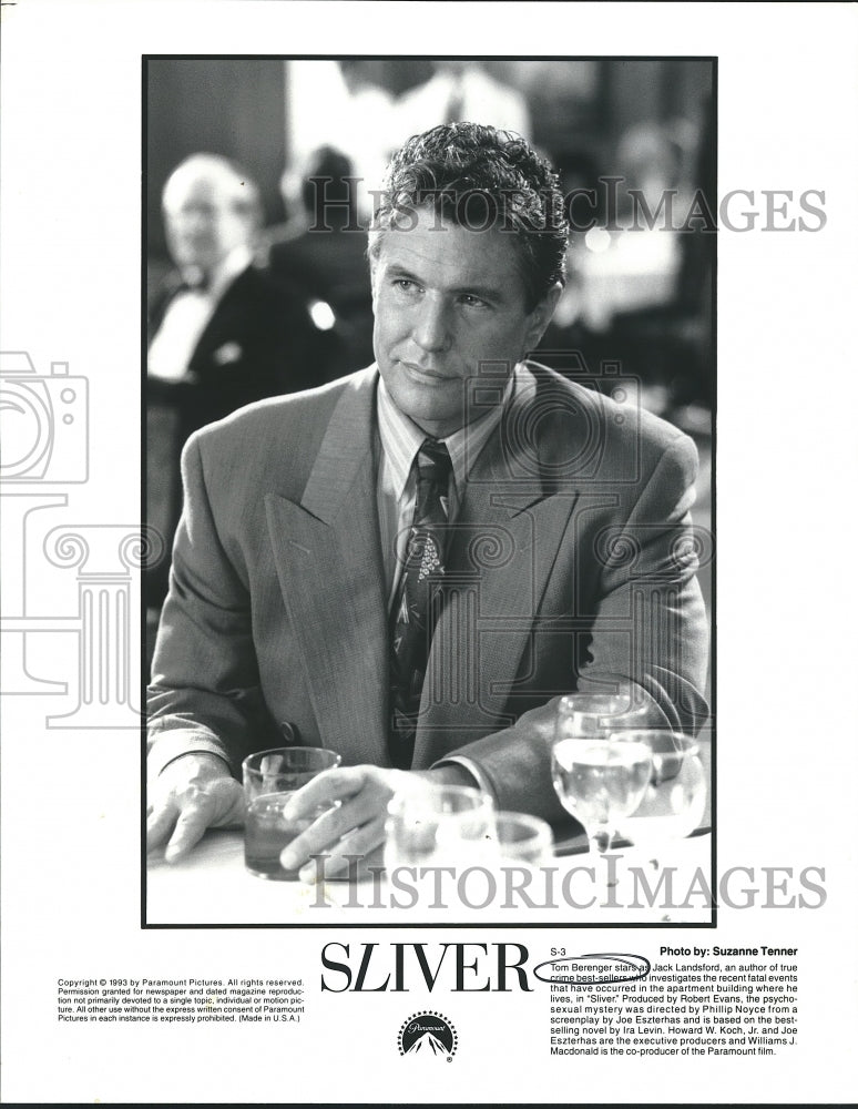 1993 Press Photo Actor Tom Berenger stars as Jack Landsford in "Sliver" - Historic Images