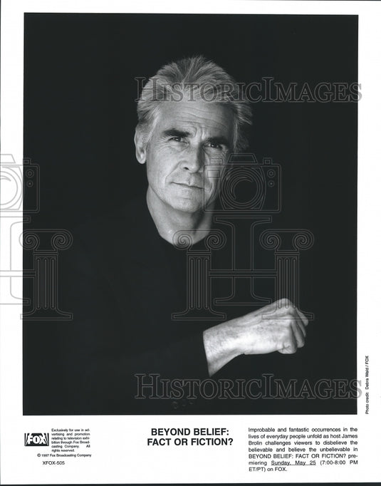 1997 Press Photo Actor James Brolin hosts "Beyond Belief: Fact Or Fiction?" - Historic Images