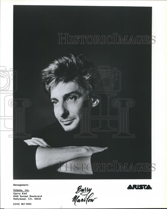 Press Photo Musician Barry Manilow - Historic Images