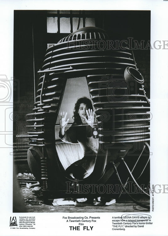 1986 Press Photo Actress Geena Davis Stars in the Horror-Thriller "The Fly" - Historic Images
