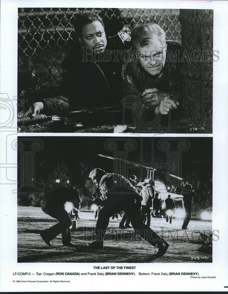 1990 Ron Canada and Brian Dennehy in &quot;The Last of the Finest&quot; - Historic Images