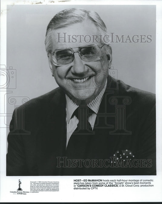 1985 Press Photo Television Host Ed McMahon hosts 