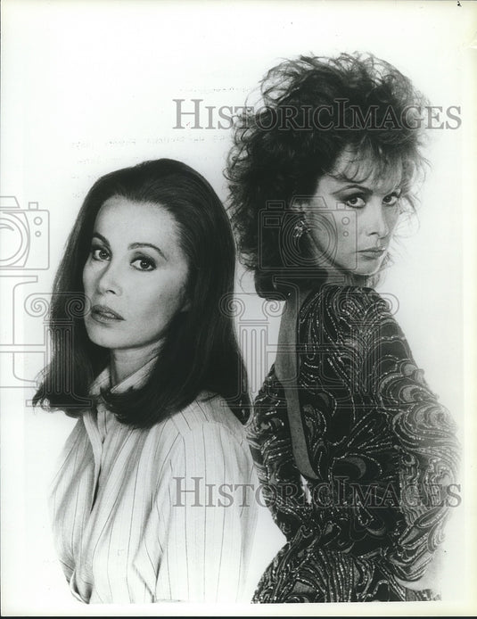 1985 Press Photo Stefanie Powers as Twins in 