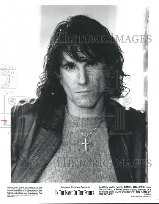 1993 Press Photo Daniel Day-Lewis, Actor in "In The Name of The Father" - Historic Images