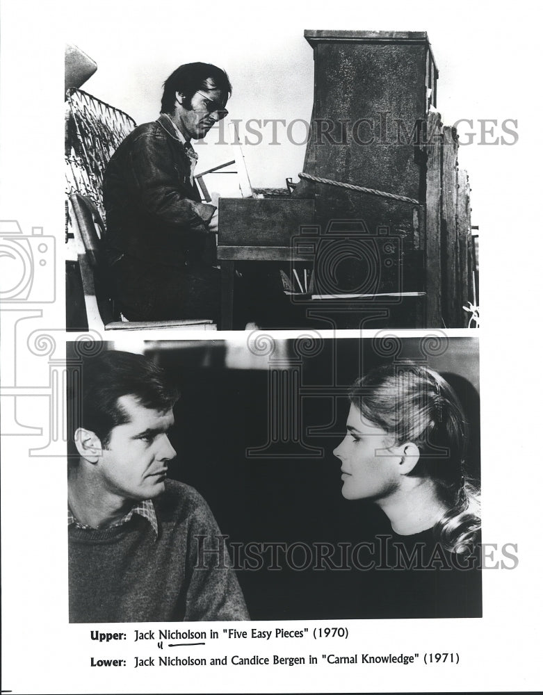 1971 Press Photo Jack Nicholson and Candice Bergen, Actors - Historic Images