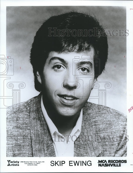 Press Photo Skip Ewing, Country Music Singer - Historic Images