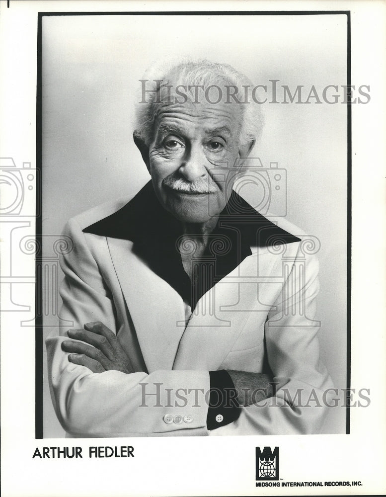 Press Photo Arthur Fiedler, Conductor - Historic Images