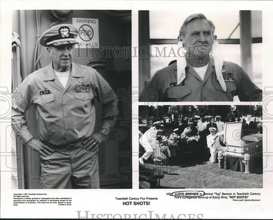 1991 Press Photo Actor Lloyd Bridges in 20th Century Fox's 