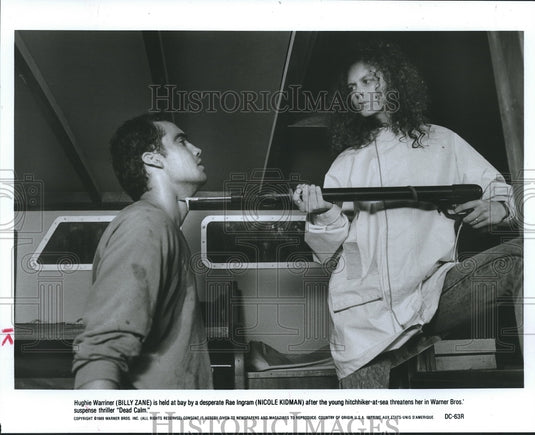 1989 Press Photo Actors Billy Zane & Nicole Kidman in Warner Bros.' "Dead Calm" - Historic Images