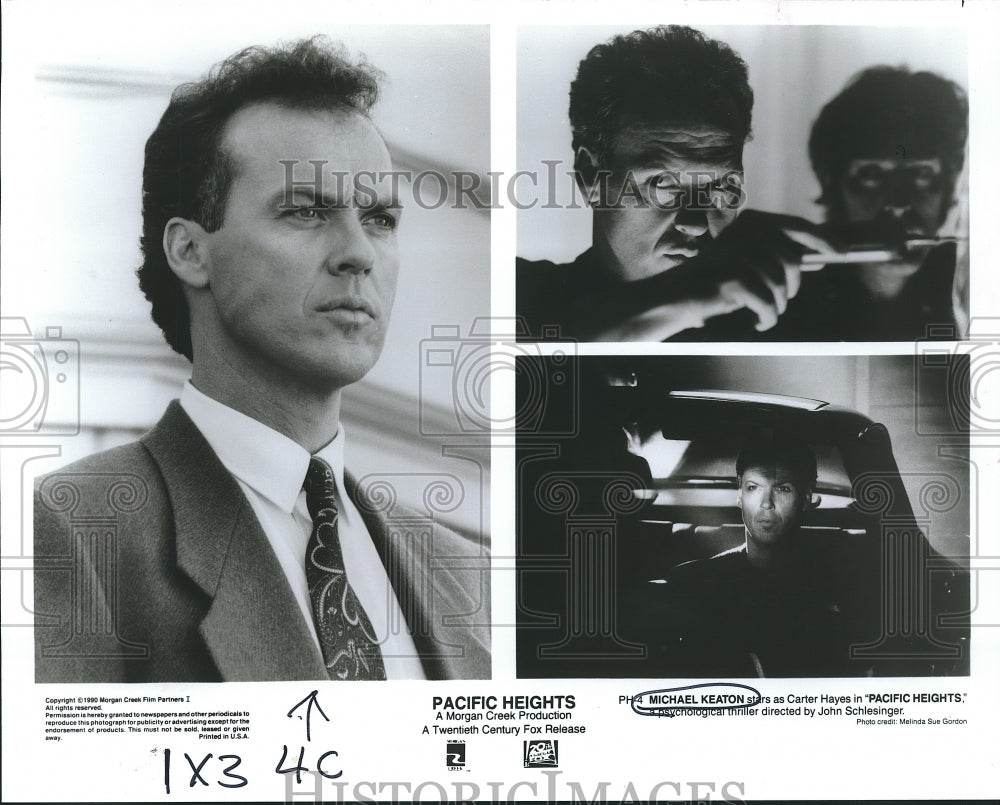 1990 Press Photo Actor Michael Keaton in Psychological Thriller Pacific Heights - Historic Images