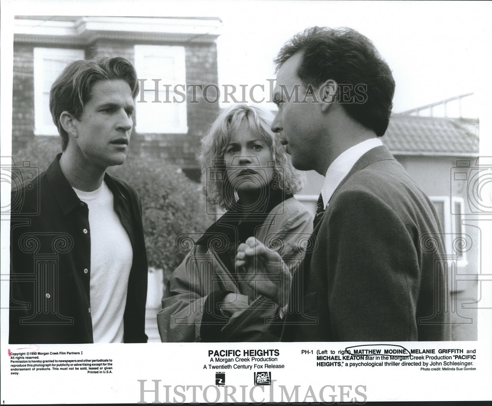 1990 Press Photo Actor Matthew Modine, co-stars in &quot;Pacific Heights&quot; movie - Historic Images