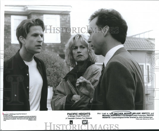 1990 Press Photo Actor Matthew Modine, co-stars in 