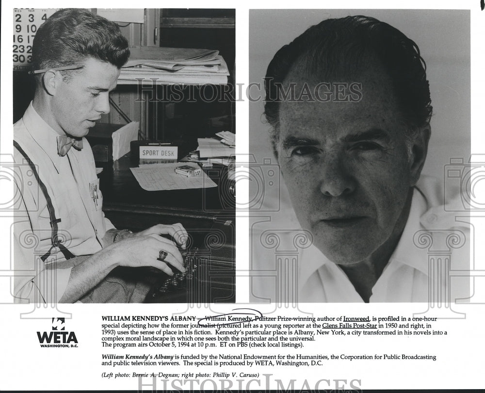 1950 William Kennedy, Pulitzer Prize-Winning Author, Profiled on PBS-Historic Images