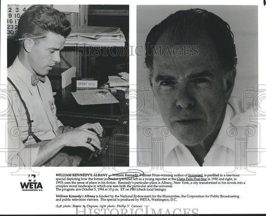 1950 William Kennedy, Pulitzer Prize-Winning Author, Profiled on PBS-Historic Images