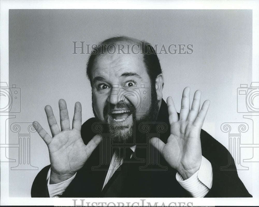 1985 Press Photo Dom DeLiuse, Actor and Comedian, &quot;Dom DeLiuse &amp; Friends&quot; on ABC - Historic Images