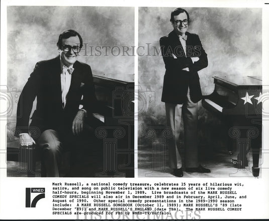 Mark Russell, Comedian, "Mark Russell Comedy Specials" - Historic Images