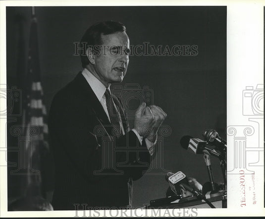 Press Photo George Bush, United States Vice President - Historic Images