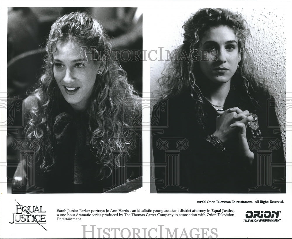 1990 Press Photo Sarah Jessica Parker, Actress in "Equal Justice" - Historic Images
