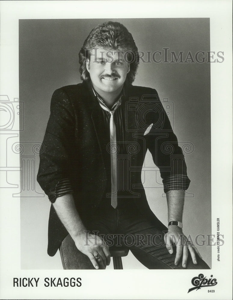 Press Photo Rickey Skaggs, Country Music Singer and Songwriter - Historic Images