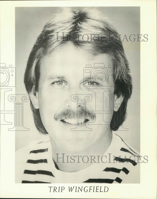 Press Photo Comedian Trip Wingfield - Historic Images