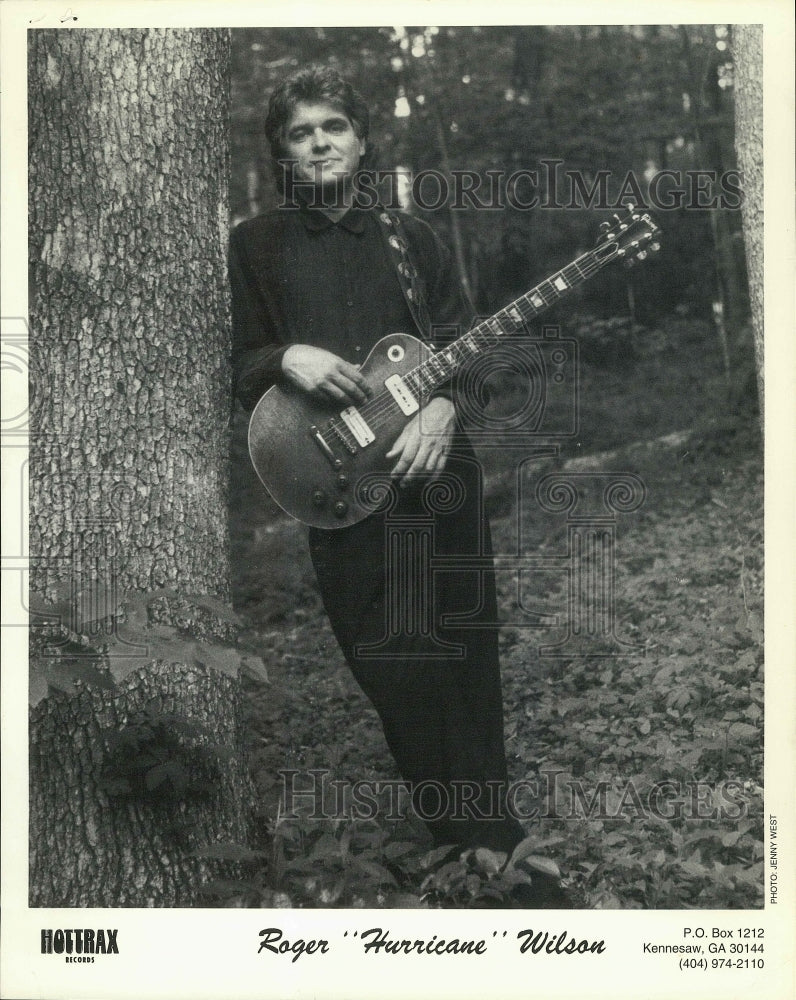 Press Photo Roger "Hurricane" Wilson, Musician with Hottrax Records - Historic Images