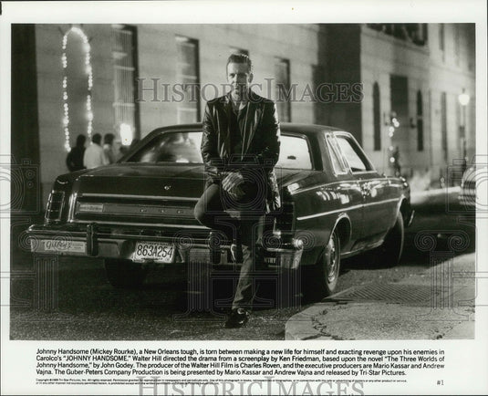 1989 Press Photo Mickey Rourke in Film "Johnny Handsome" - Historic Images