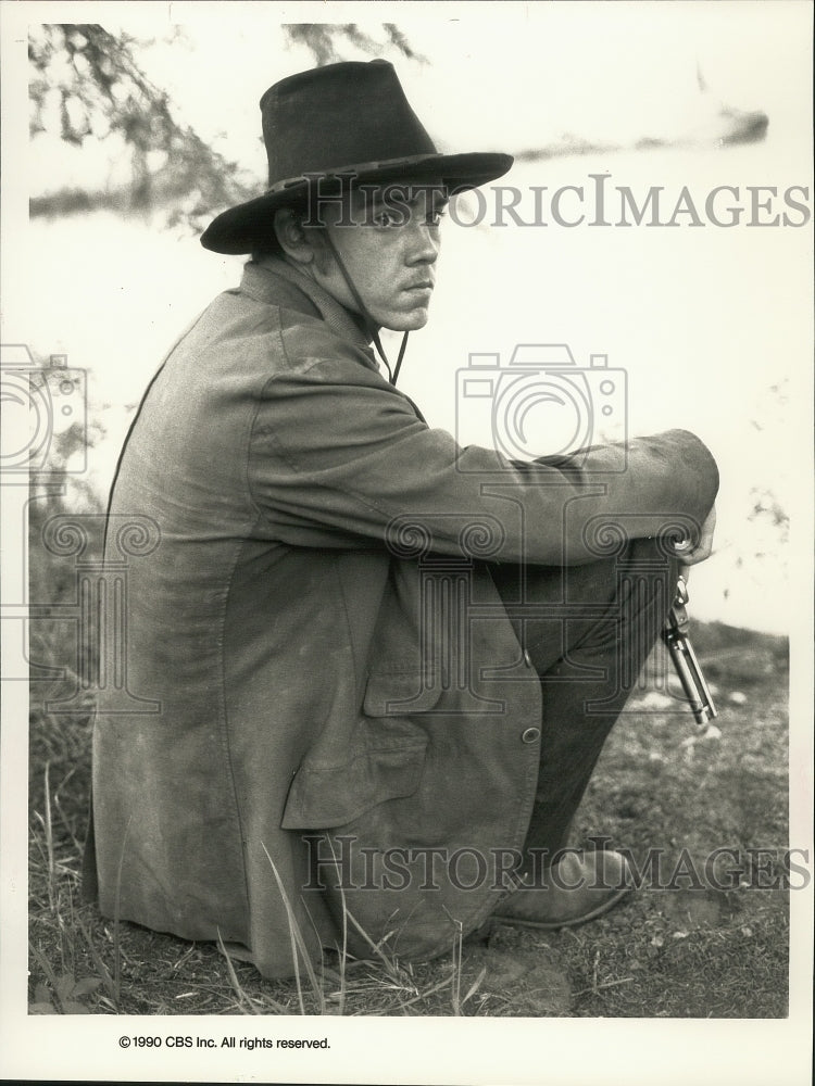 1990 Press Photo Rick Schroder, Actor in &quot;Blood River&quot; - Historic Images