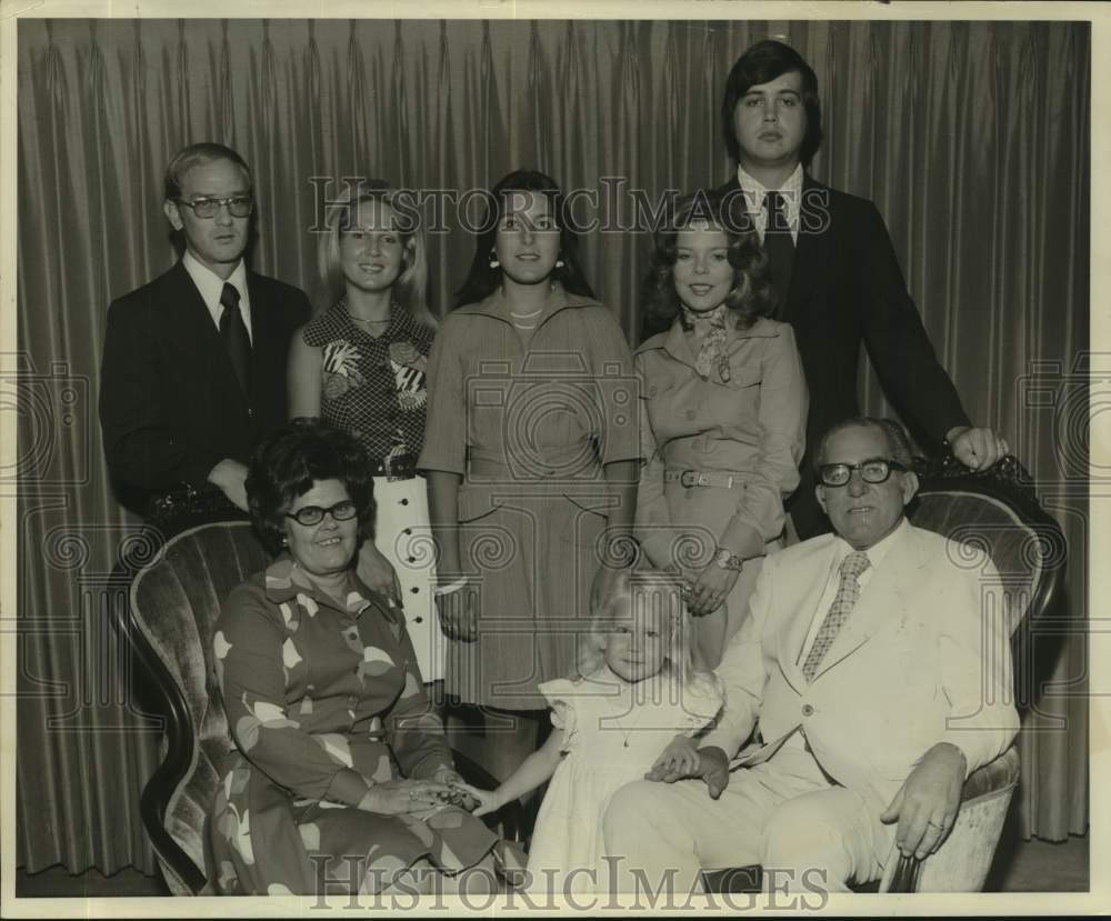 J.C. May poses with members of his family - Historic Images